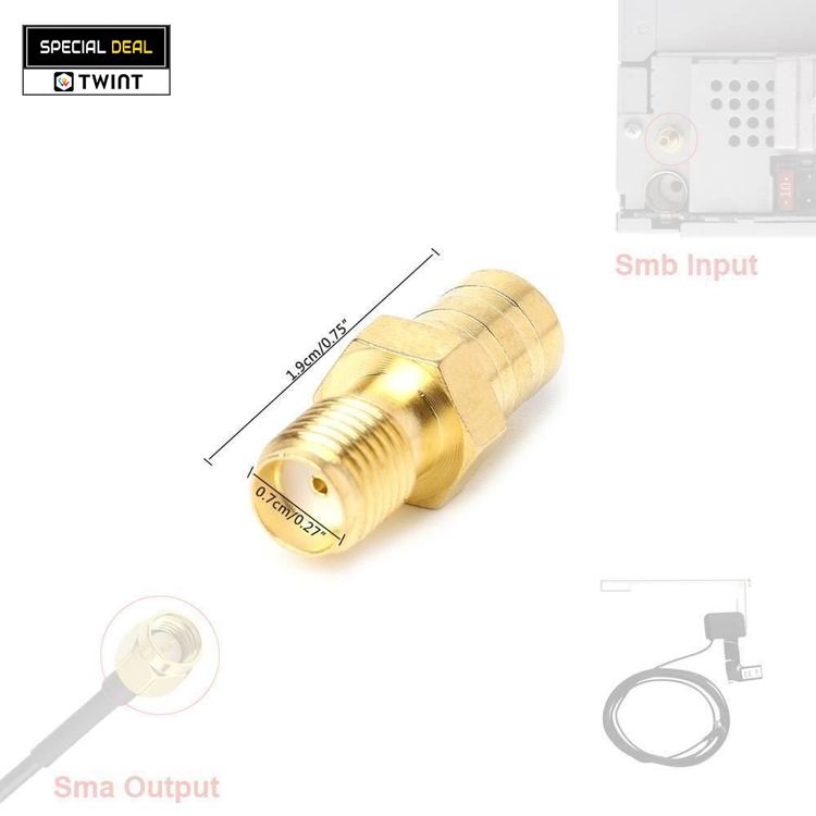 SMA zu SMB DAB Antenne Adapter Pioneer JVC SONY Kenwood Kaufen auf