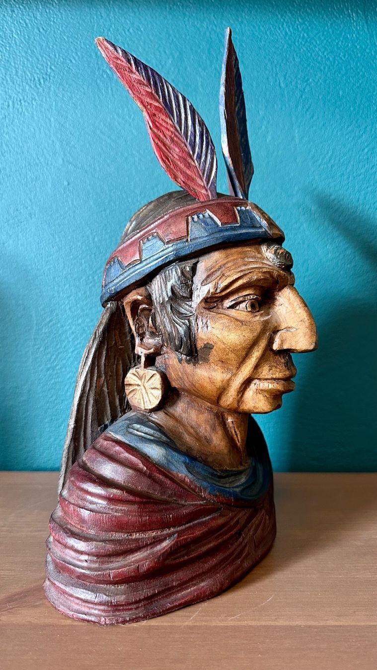 Sculture & Statue: Buste d’indien – Nuovo (secondo la descrizione) da Perroy venduto da b_blan 1
