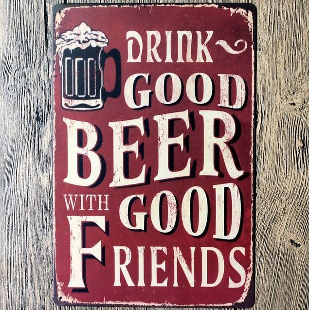 Insegne: Metallschild Good Beer – Nuovo e nell'imballaggio originale da Menziken venduto da _Goldis_