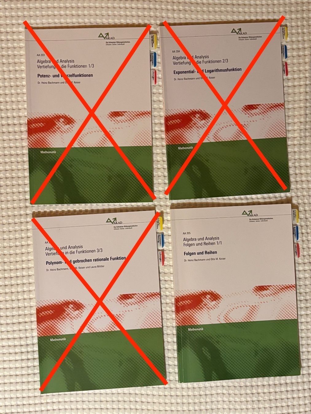 Libri: AKAD Algebra Analysis: Grundlagen inkl. Übungshefte – Usato da Chur venduto da smart.shopper 4