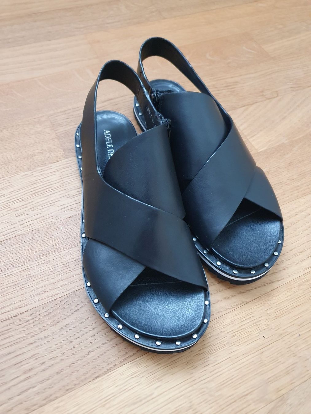 Damenschuhe: Ledersandalen, Sandalen, Gr.37, schwarz – Neu und originalverpackt aus Emmenbrücke von Mogeli0