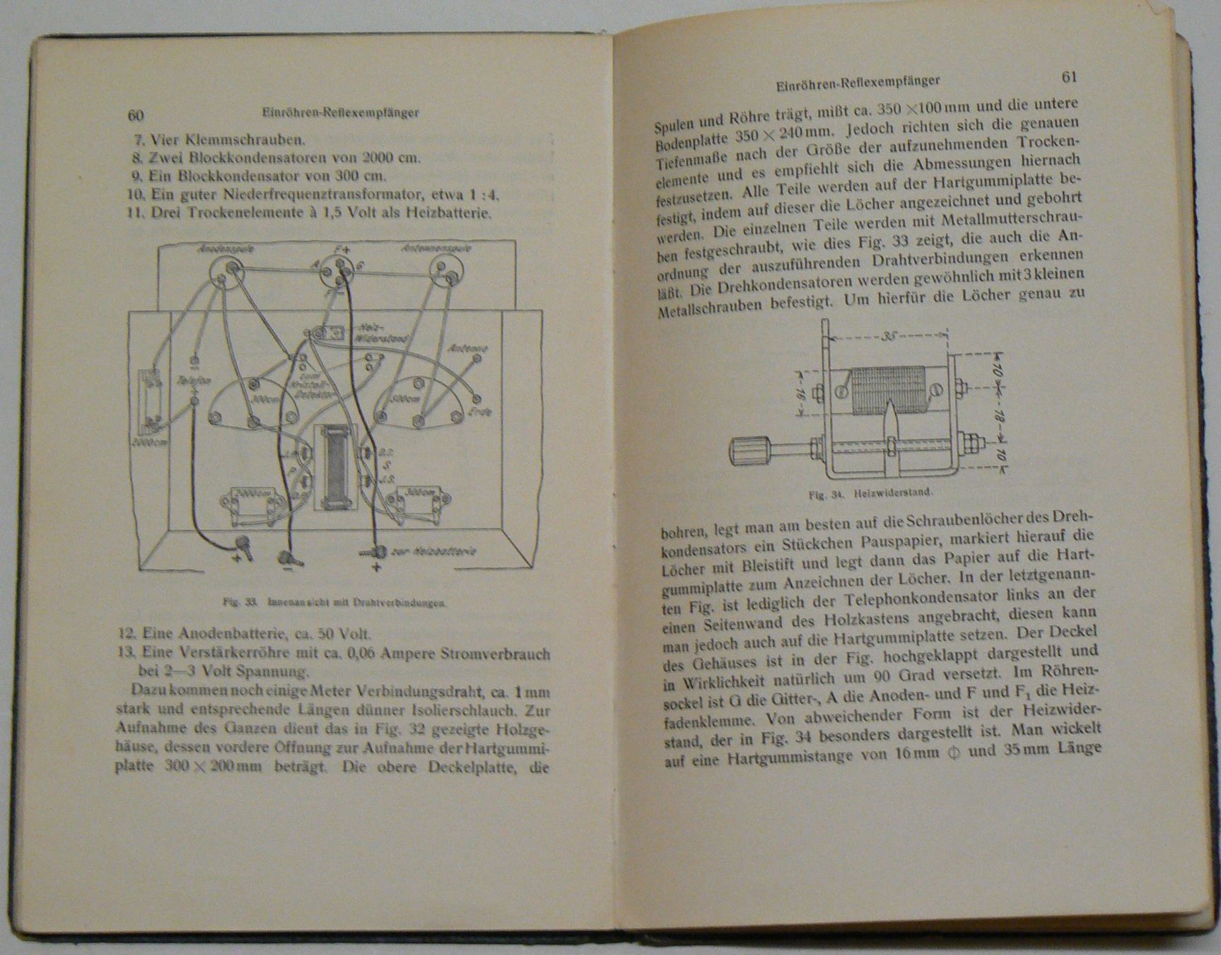 Bücher: Bau eines Radio-Musik-Empfängers 1924 – Gebraucht aus Hüttikon von Lexus-300 1