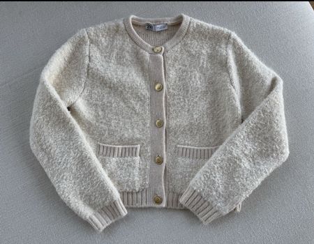 Zara Strickjacke Cardigan mit goldenen Knöpfen Gr.M