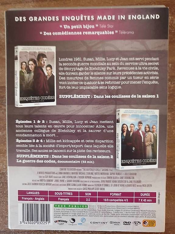 Tutti i DVDs: Série "Enquêtes codées" saisons 1 et 2 – Usato da Chamoson venduto da Chricou7 1