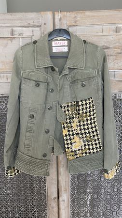 MAYER BERLIN Jacke im Military-Stil, Grösse M, Top Zustand!