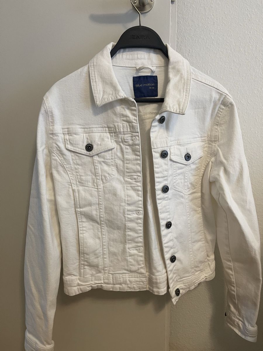 Giacche: Weisse Jeansjacke Grösse 36/38 NEU – Nuovo (secondo la descrizione) da Wohlen AG venduto da abaci