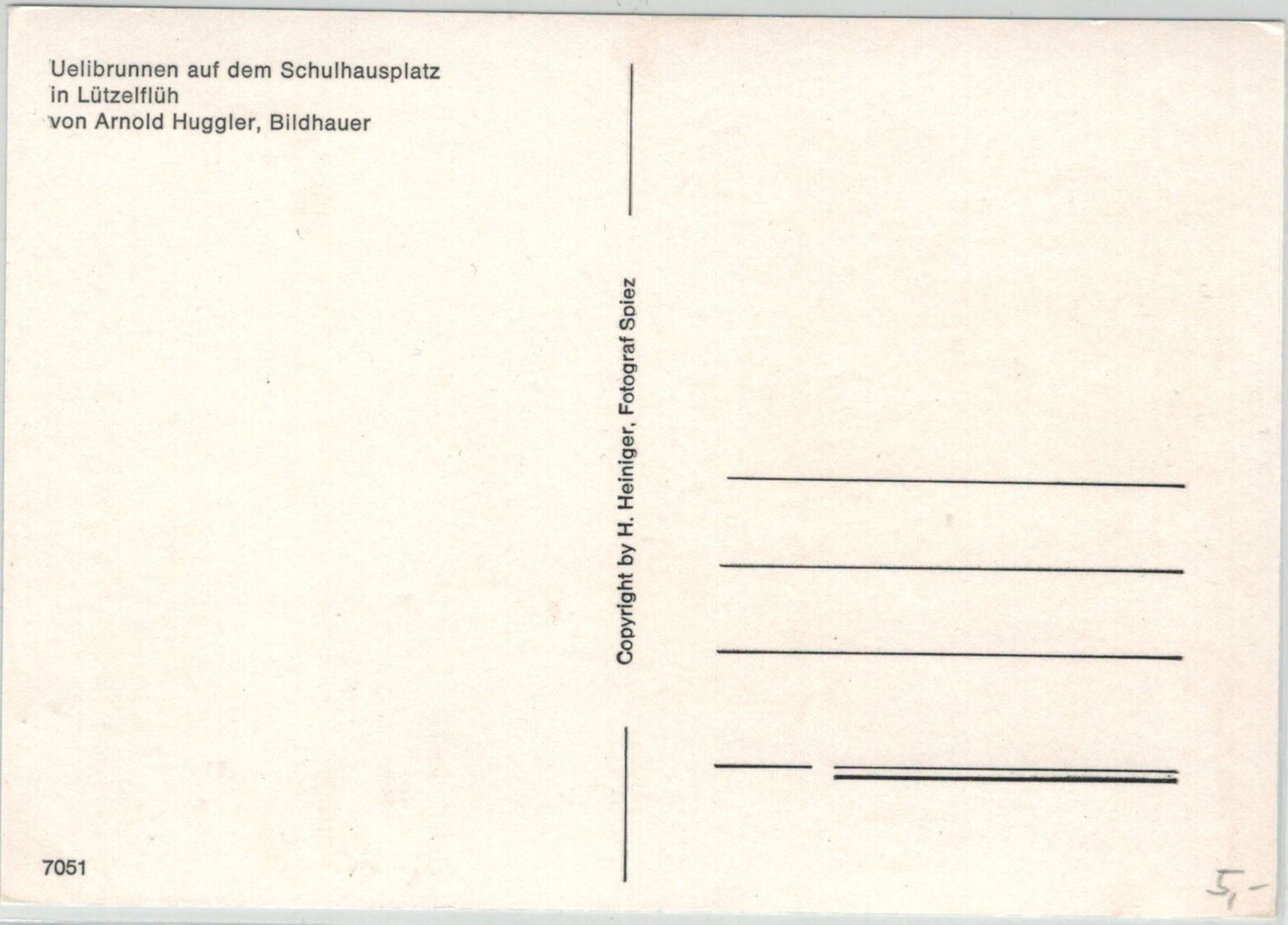 Cartoline postali: BE 17 Lützelflüh Uelibrunnen GF – Nuovo (secondo la descrizione) da Fribourg venduto da philafri 1