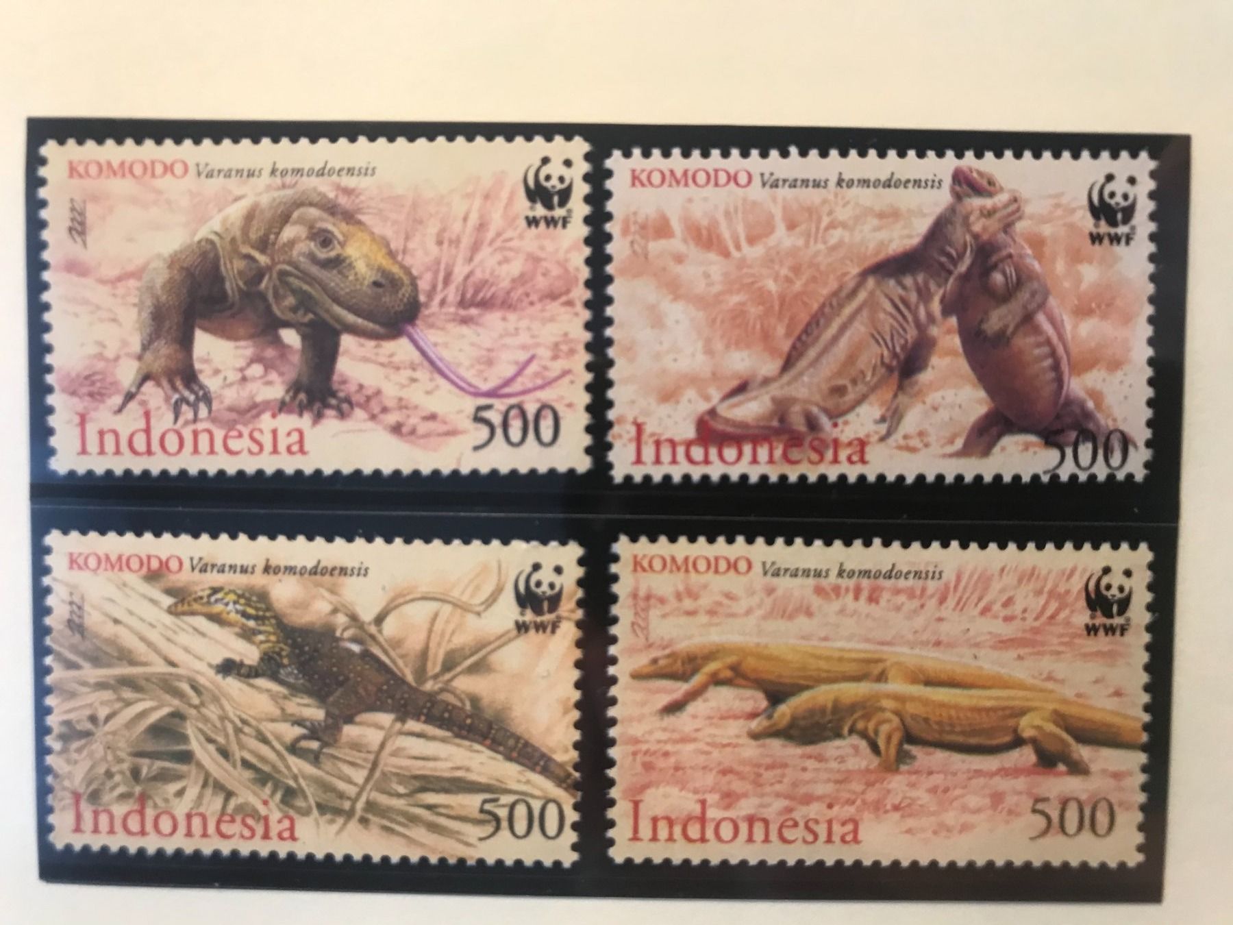 Tutti i francobolli: WWF Indonesien 2000 Komodo-Waran Satz postfrisch – Nuovo (secondo la descrizione) da Liestal venduto da schnueps