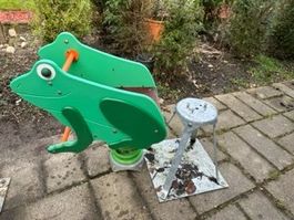 Spielplatz-, Federgerät "Frosch", Bürli Original