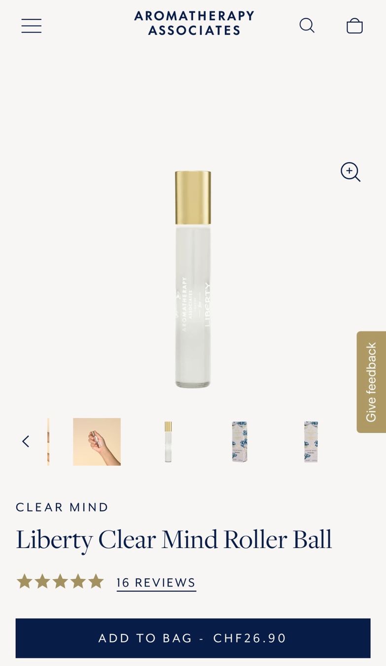 Altro per la cura del corpo: AROMATHERAPY ASSOCIATES CLEAR MIND Clear Mind Roller,LP26.90 – Nuovo e nell'imballaggio originale da Zürich venduto da deruja 4