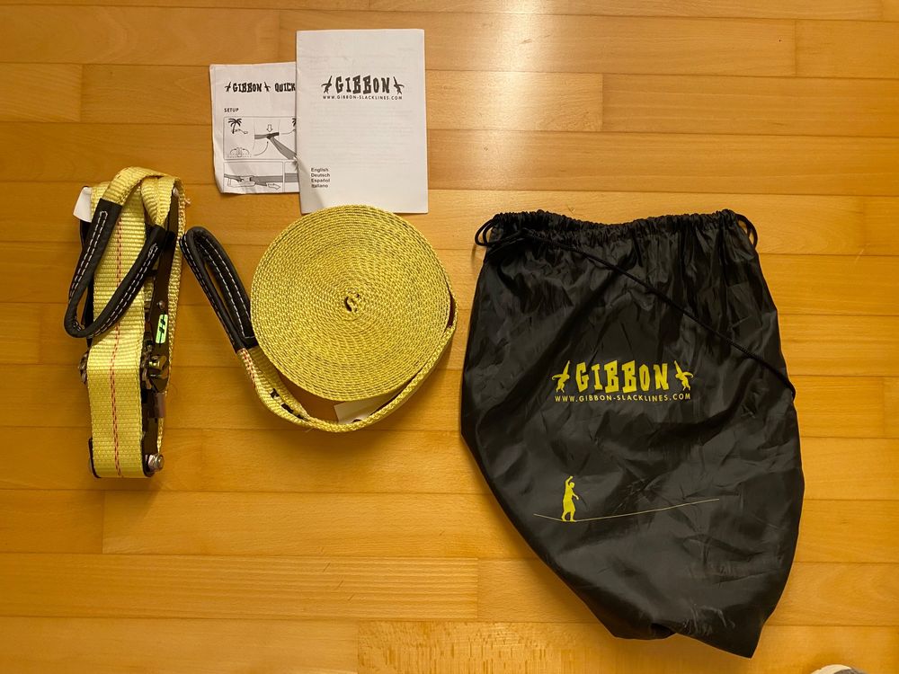 Gibbon Slackline Set – komplett mit Ratsche & Tasche (Gebraucht) in ...