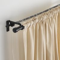 IKEA HUGAD Gardinenstange schwarz 210-385 cm
