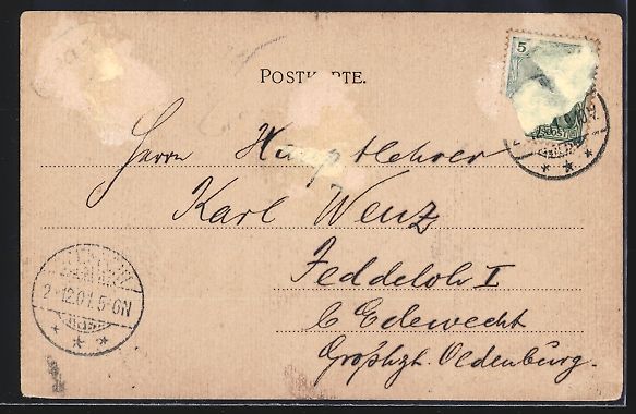 Cartoline postali: Grusskarten-AK Oldenburg / O., Cäcilien – Usato da Berlin venduto da bartko-reher 1