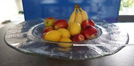 Hergiswiler Glas: Schale "Roberto Niederer" "Mare" 60cm