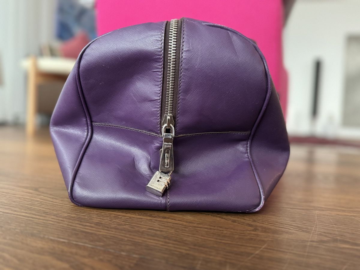 Prada Borse: Prada Reisetasche Weekender Violet, Saffiano Leder – Usato da Walchwil venduto da Zentralschwiiz 3
