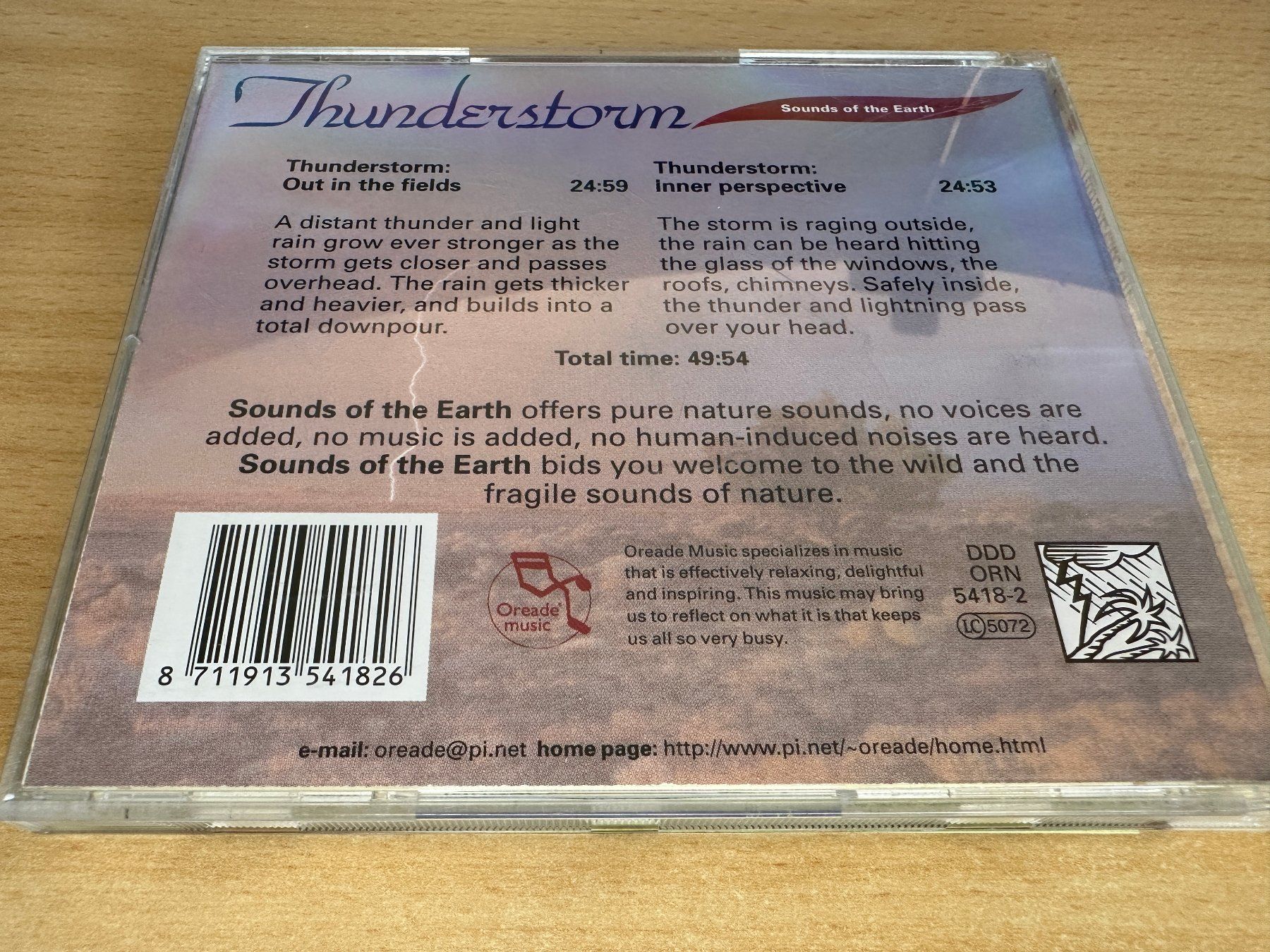 CDs: No Artist – Thunderstorm – Gebraucht aus Rikon im Tösstal von Alpenmutz 1