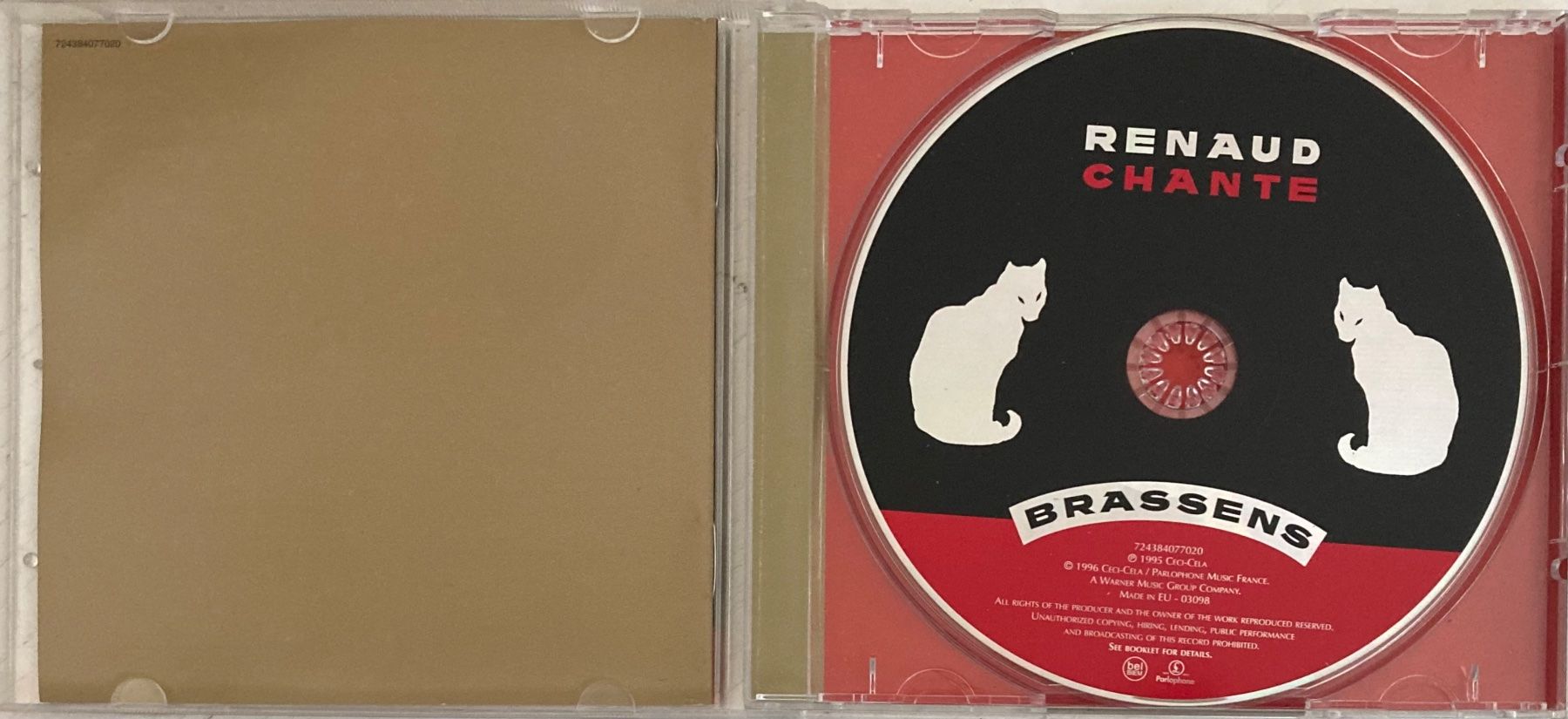 CD: RENAUD - RENAUD CHANTE BRASSENS – Usato da Poliez-Pittet venduto da Newtown-Records 2