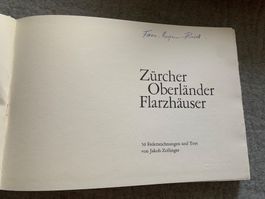 Zürcher Oberländer Flarzhäuser von Jakob Zollinger 1972