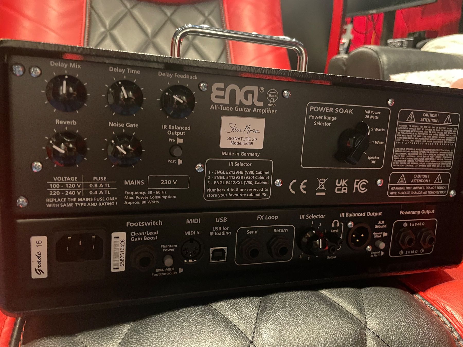 Engl Amplificatori: ENGL Steve Morse Signature 20 E658 Topteil – Usato da Wittenbach venduto da palm-s 4