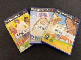3 Singstar Spiele für Sony PS2