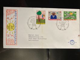 Niederlande 1987 illustrierter FDC Satz Kinder Beruf