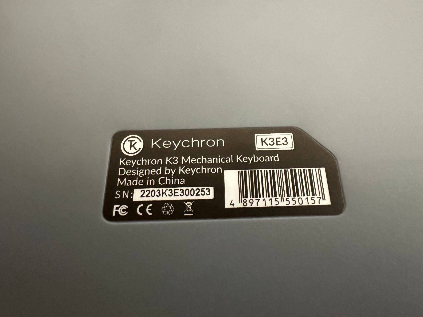 Keychron Tastaturen: Keychron K3 V2 Dark-Gray CH-Layout – Gebraucht aus Rapperswil SG von  5