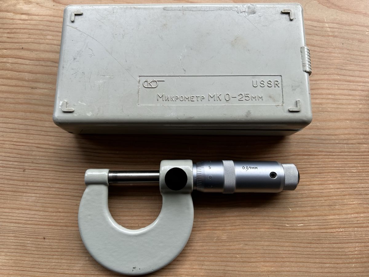Misurare: russischer Mikrometer 0-25mm – Usato da Zürich venduto da rbrb 2