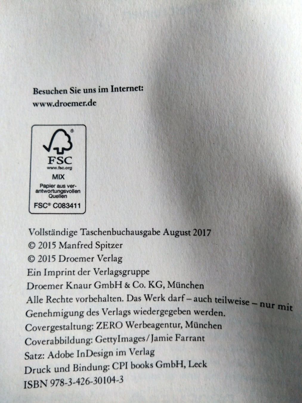 Libri: Cyberkrank - Manfred Spitzer – Usato da Linthal venduto da Water 2