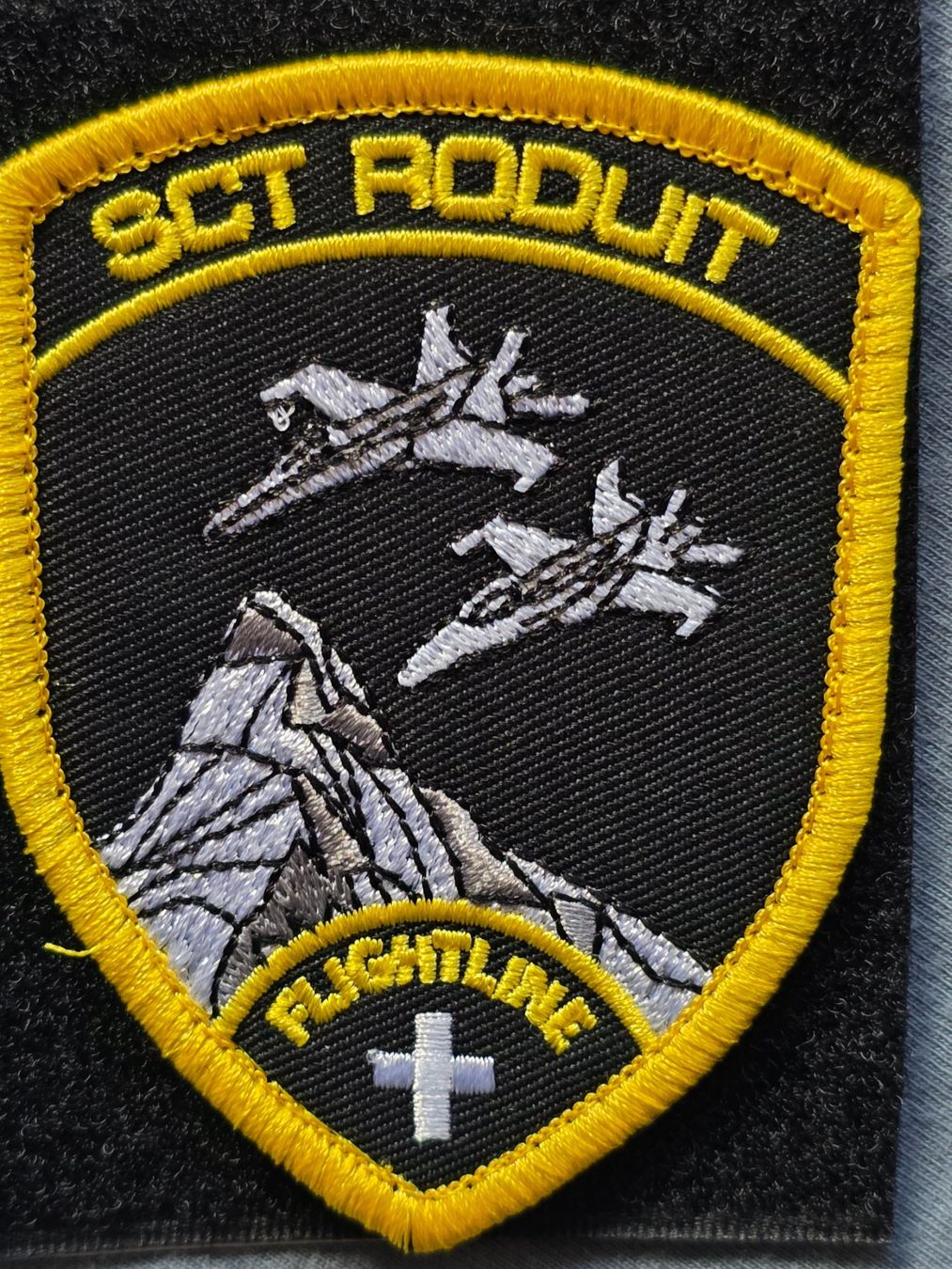 Schweizer Armee Placchette & Badge: Luftwaffe FA-18 Sect Roduit Neu Badge mit Klett – Nuovo (secondo la descrizione) da Nyon venduto da freetoys08