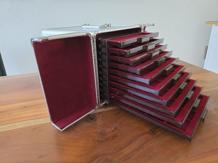 Leuchtturm Münzbox/koffer 10 Fächer