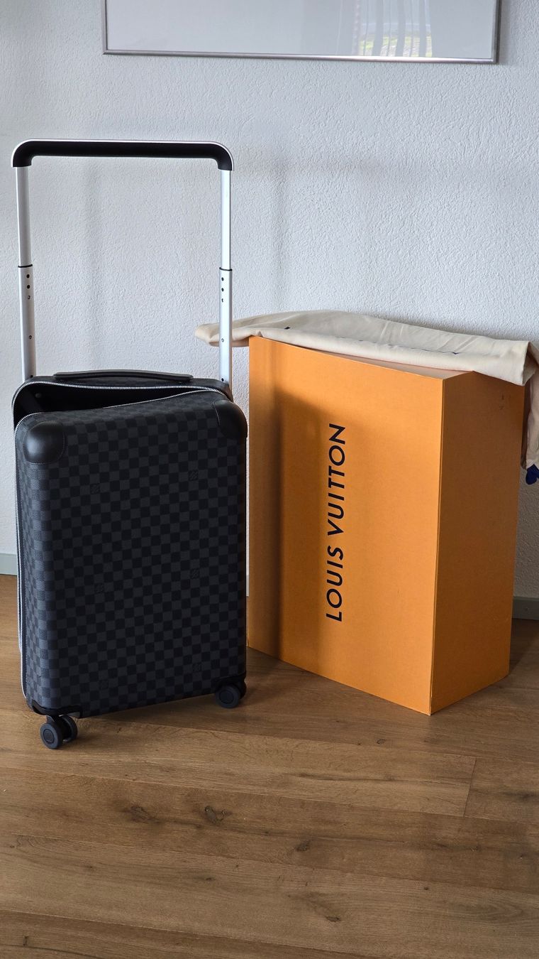 Louis Vuitton Valigie: Louis Vuitton Trolley Koffer Horizon Damier Graphite 55 – Nuovo (secondo la descrizione) da Rapperswil SG venduto da nina_201306