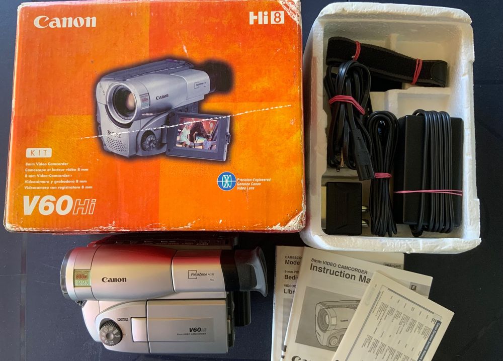 Hi8 Camcorder V60 von CANON mit Zubehör Kaufen auf Ricardo