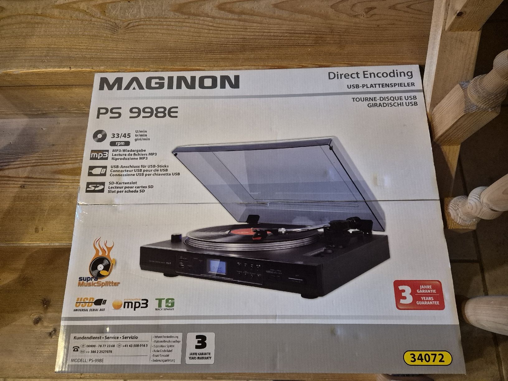 Giradischi: MAGINON PS 998E USB-Plattenspieler  – Nuovo (secondo la descrizione) da Grandval venduto da JeroenK