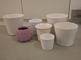Keramikübertöpfe
