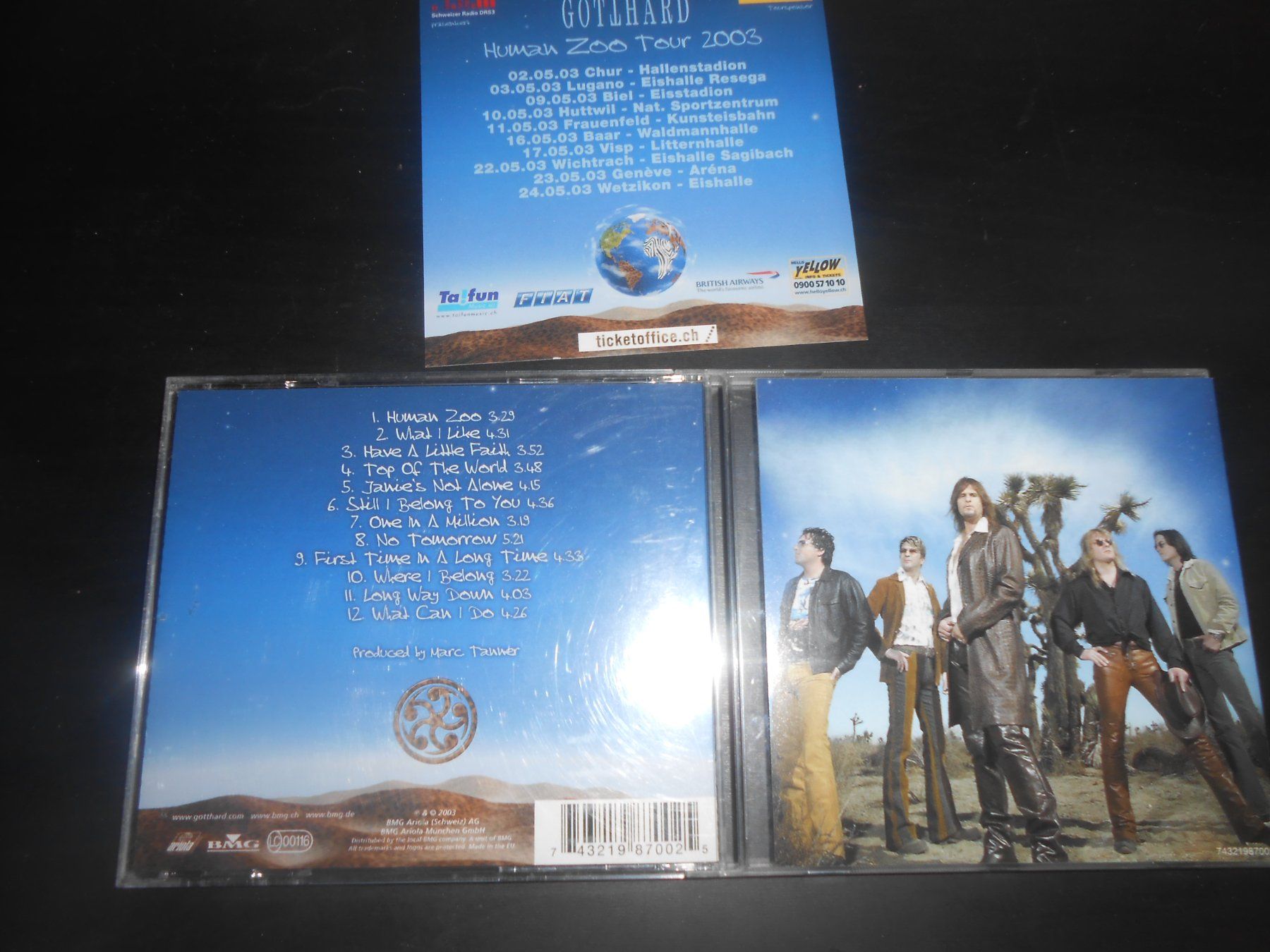 CD: Gotthard – Human Zoo / 2003 – Usato da Aarberg venduto da witchhunter01 1