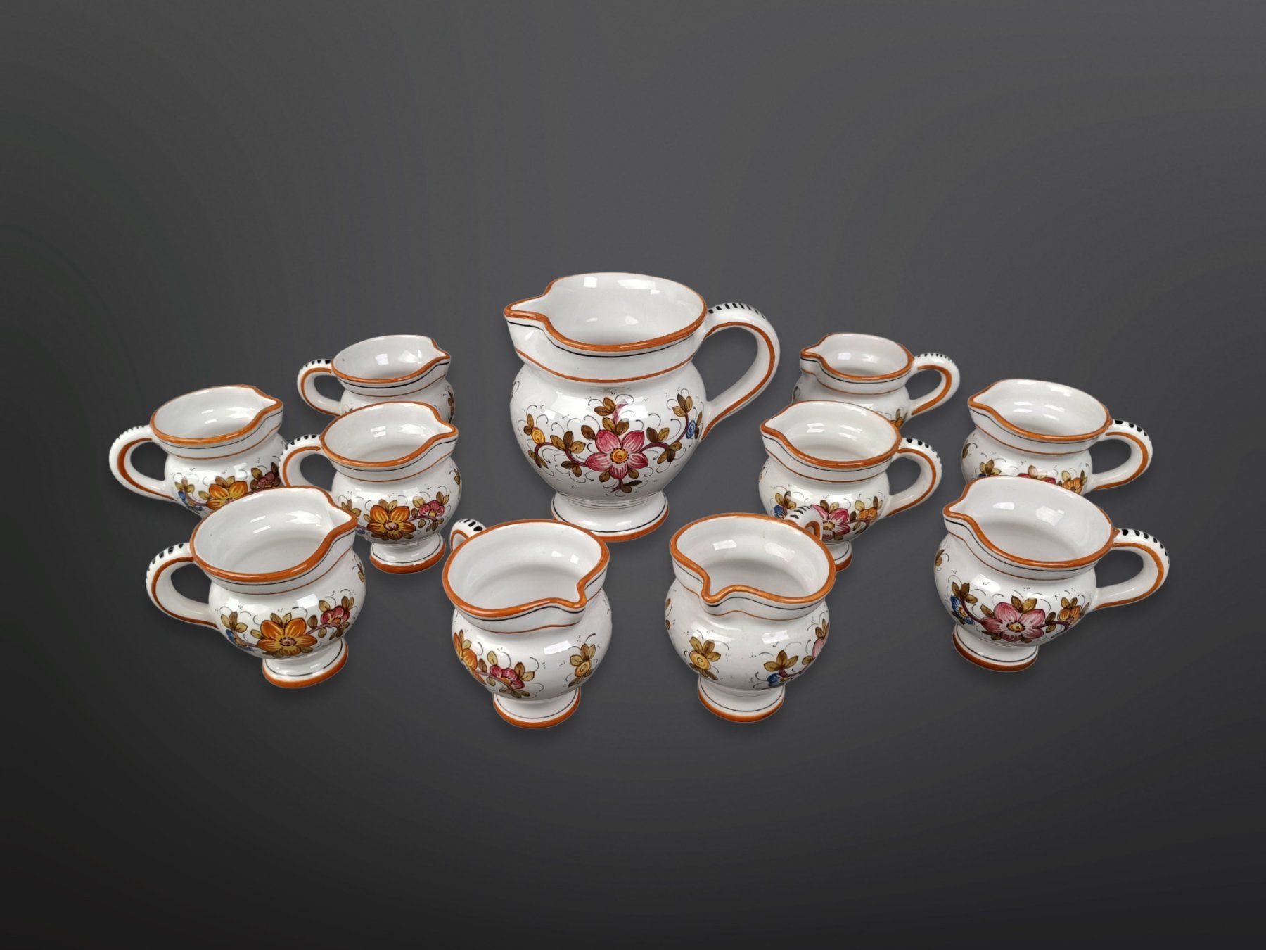 Set di piatti: Boccalino ticinese-Set im Korb 11-teilig – Usato da Suhr venduto da Restwert_Suhr 1