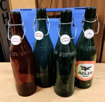 4 Bierflaschen Bier Brauerei Adler Schwanden Kundert u. Co.