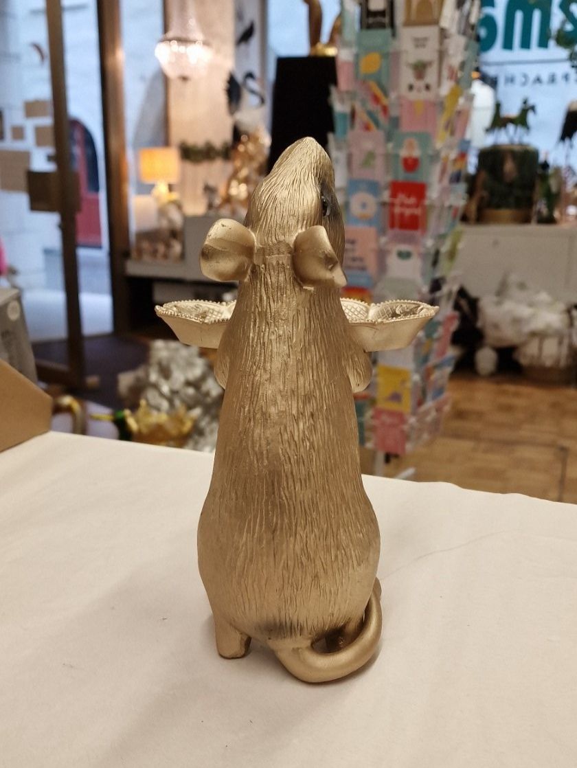 Ciotole: Deko Ratte mit Tablett / Schale Beige Kartenhalter – Nuovo e nell'imballaggio originale da Schaffhausen venduto da AtelierPudesco 5