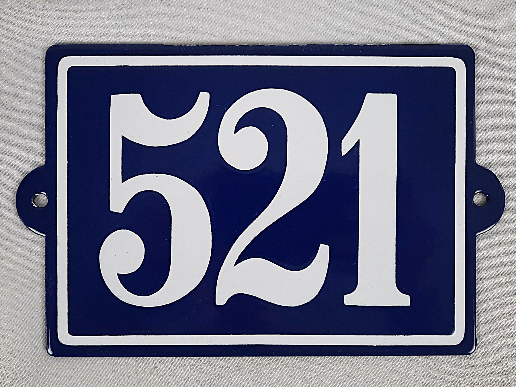 Insegne: Emailleschild Hausnummer 521 – Usato da Beinwil am See venduto da Restwert_Beinwil