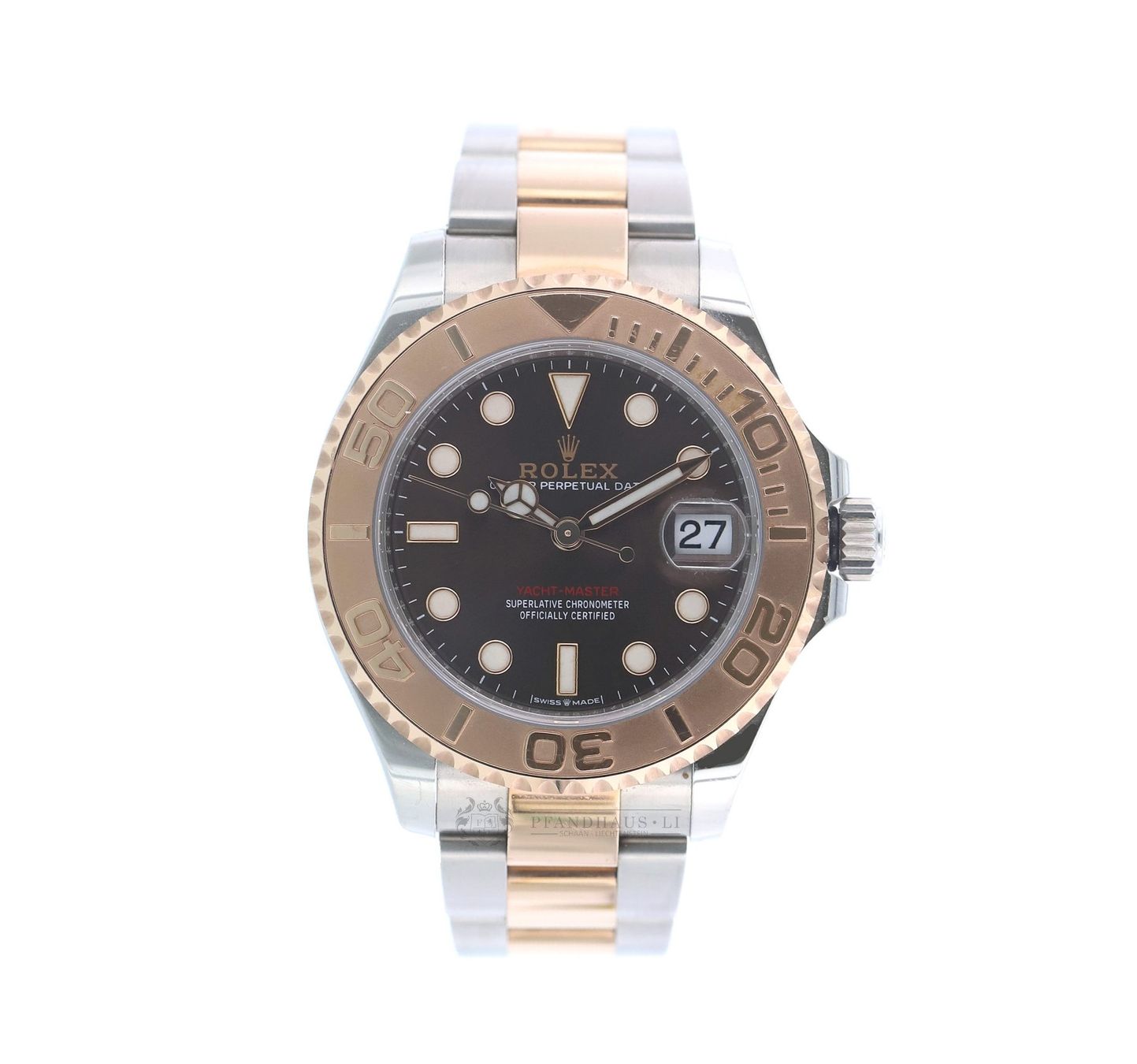 Rolex Uhren: ROLEX YACHTMASTER 37 REF. 268621 " CHOCOLATE " – Gebraucht aus Schaan von Pfandhaus-LI