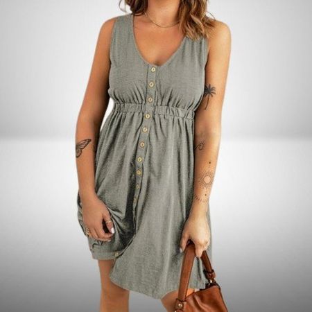 👗🩶Elegantes Midikleid in Grau – Zeitlose Schönheit!🌸💫