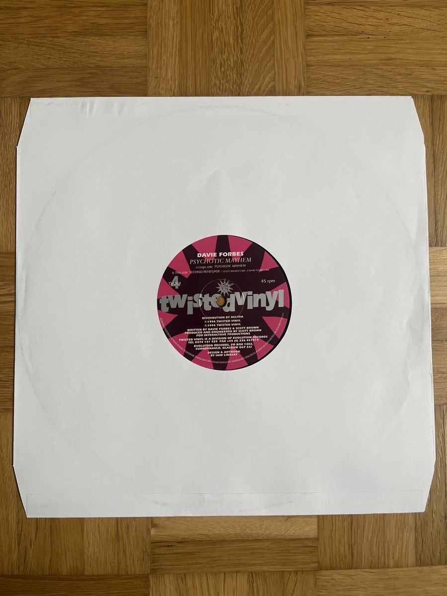 Dischi in vinile: Davie Forbes Hardcore / Gabber Vinyl – Usato da Wangen b. Olten venduto da break72