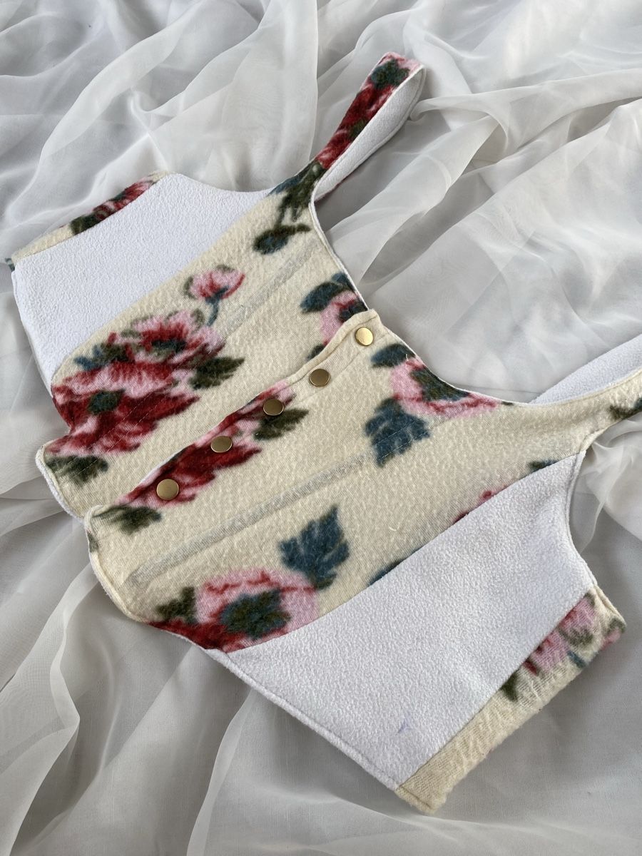 Tops: Blumenmuster Teddyfell Korsett Top Grösse S – Neu (gemäss Beschreibung) aus lommis von inf_thv8 6