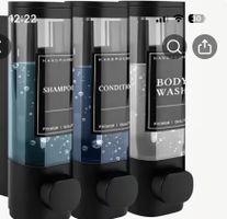 Seifenspender 3-in-1 Wandmontage 3x300ml Kunststoff weiss