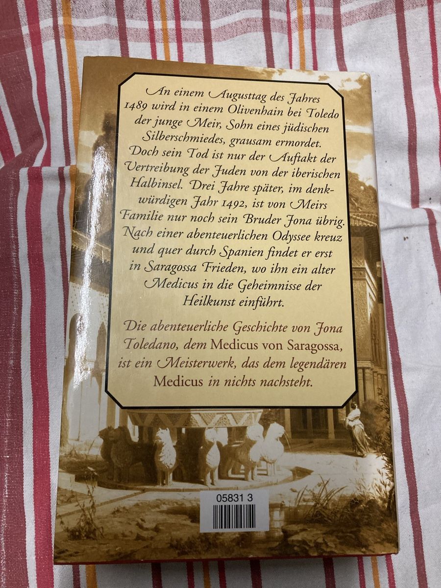 Libri: Noah Gordon Der Medicus von Saragossa – Usato da Wolfwil venduto da kreabea 1