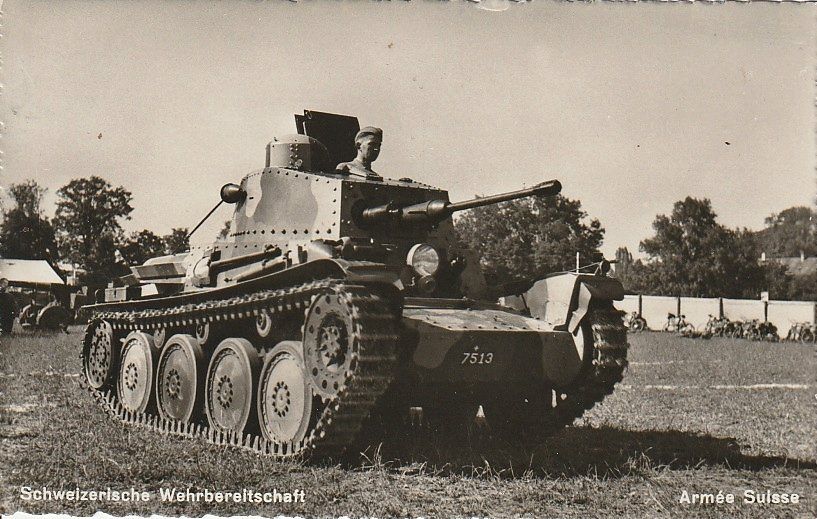 Cartoline postali: Echt Foto Schweizer Panzer evt.G 13 ca.1952 – Usato da Horgen venduto da Wasser2