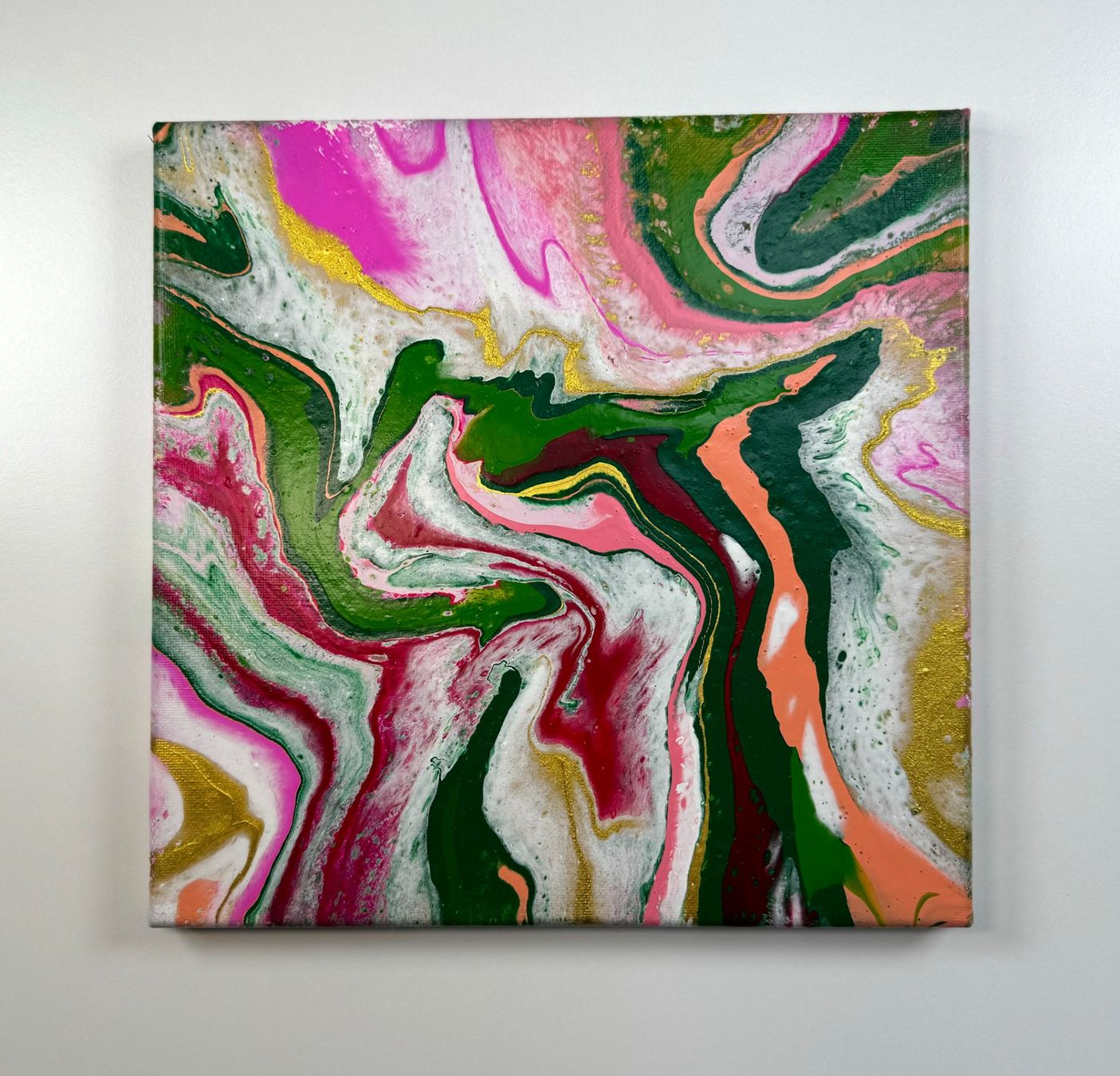 Dipinti: Acryl-Flüssigmalerei, quadratisch – Usato da Schlieren venduto da MayaSheng1983