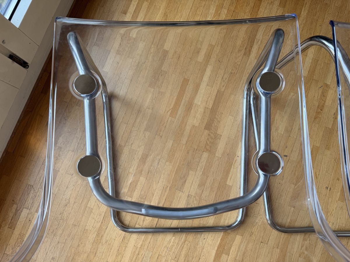 Ikea Sedie: 2x Stuhl transparent Kunststoff Metall Gestell – Usato da Thalwil venduto da margogram99 5