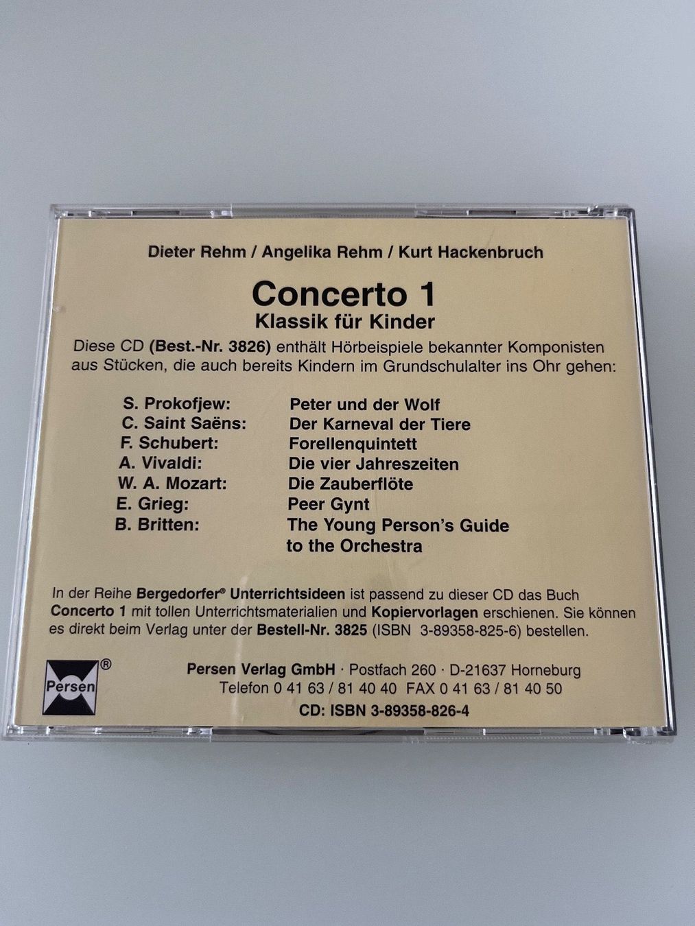 CD: Concerto 1 Klassik für Kinder CD – Usato da Rossrüti venduto da Piccola7 2