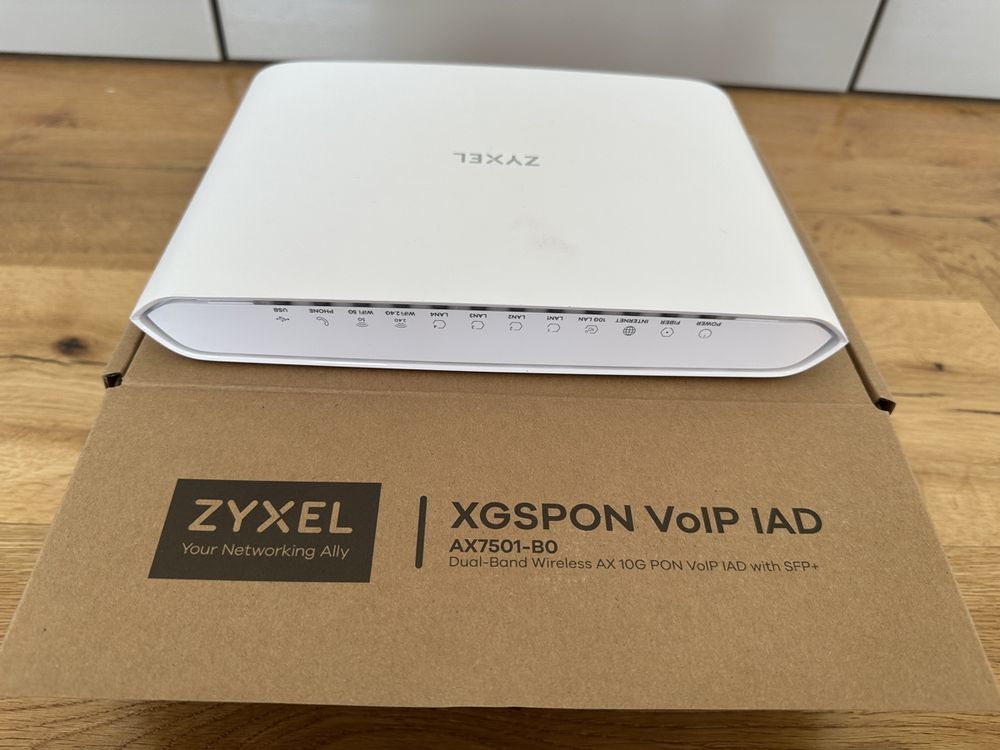 ZyXEL AX7501-B0 XGS-PON Router 10 Gbit Glasfaser (Gebraucht) in ...